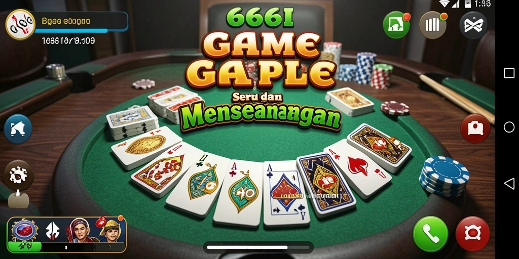 Menampilkan gameplay seru dan interaksi sosial dalam 666I.