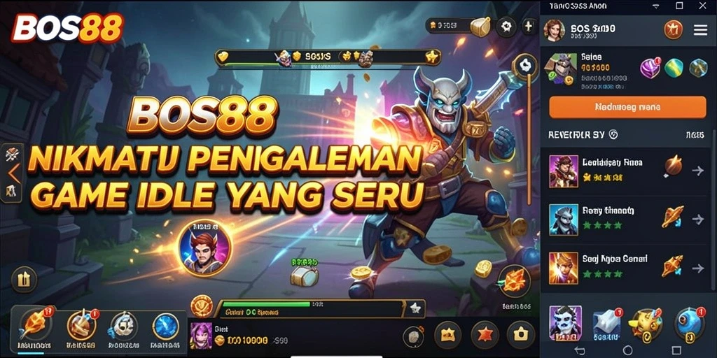 Screenshot utama BOS88 menampilkan gameplay yang menarik dan interaktif.