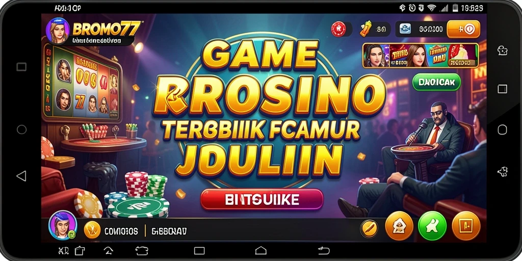 Screenshot gameplay BROMO77 menampilkan keseruan permainan Kasino.