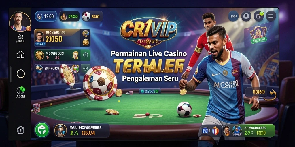 Tampilan gameplay Live Casino yang seru dan interaktif.
