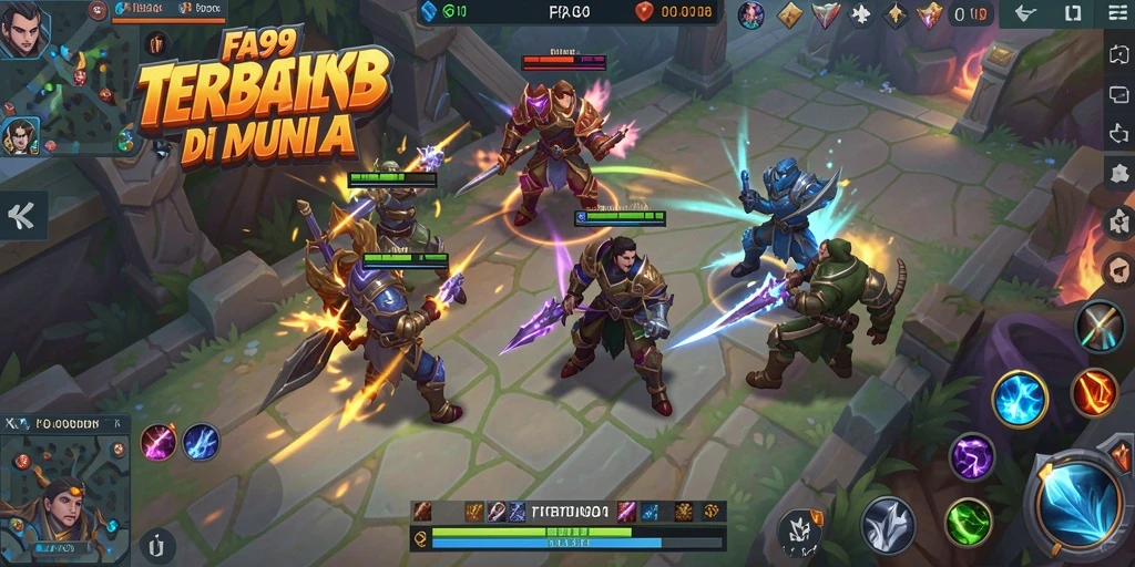 Gameplay seru dengan strategi tim dalam FA99.
