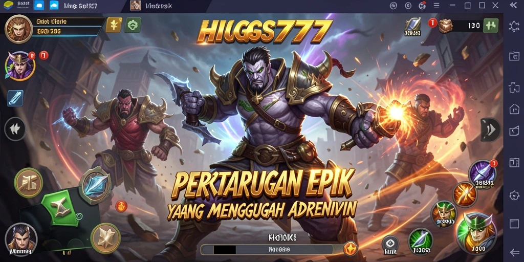 Tampilan gameplay HIGGS777 yang seru dan menegangkan.