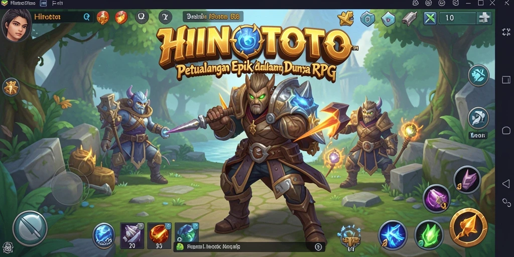 Gambaran gameplay mendalam HINOTOTO dengan pertarungan epik.
