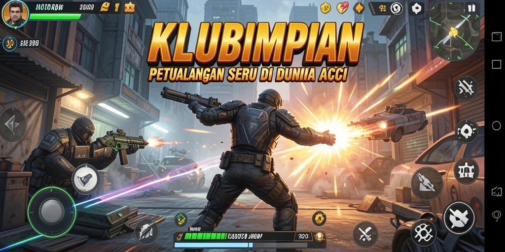 Gameplay menyenangkan dari KLUBIMPIAN dengan aksi seru.