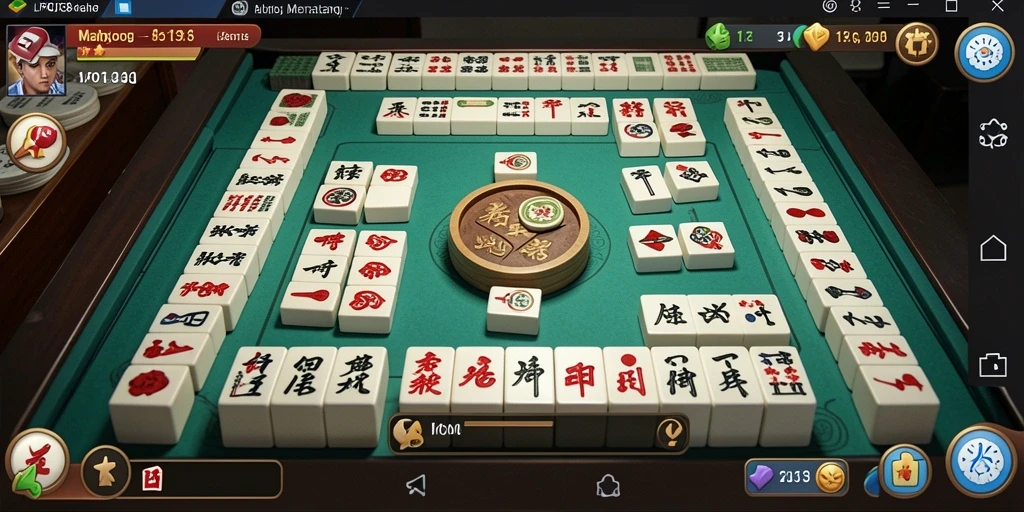 Tampilan gameplay LPO138 dengan ubin Mahjong yang menarik.