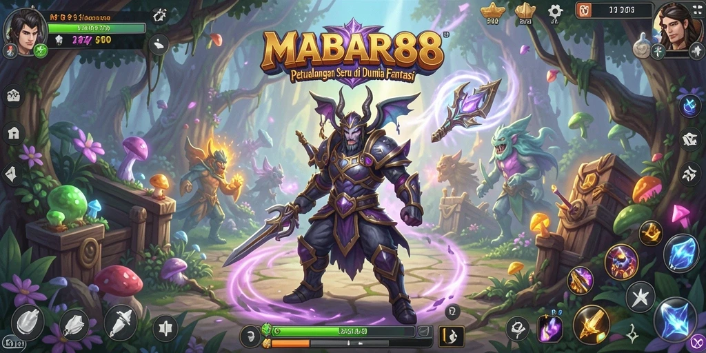 Tampilan gameplay MABAR88 yang menakjubkan di dunia petualangan.