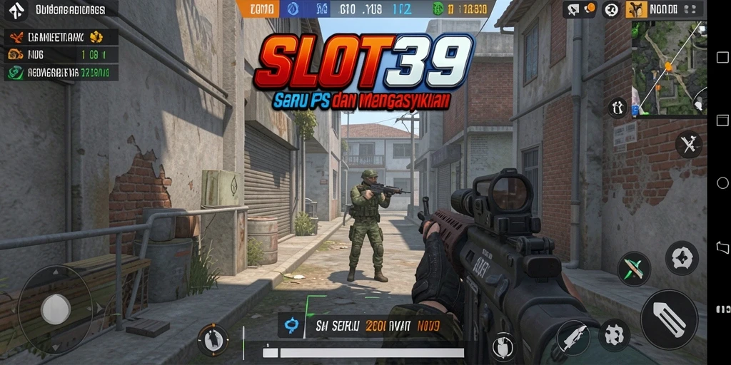 Tangkapan layar menunjukkan intensitas gameplay SLOT39 di medan perang.